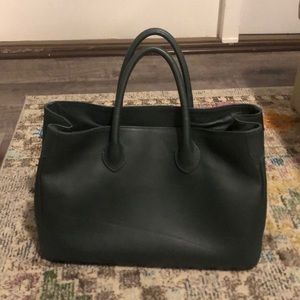 Mark and graham Elisabetta slouch tote in forest green